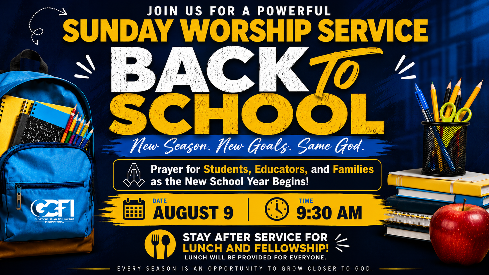 Back to School Worship Service